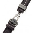 Tyndall black leather watch